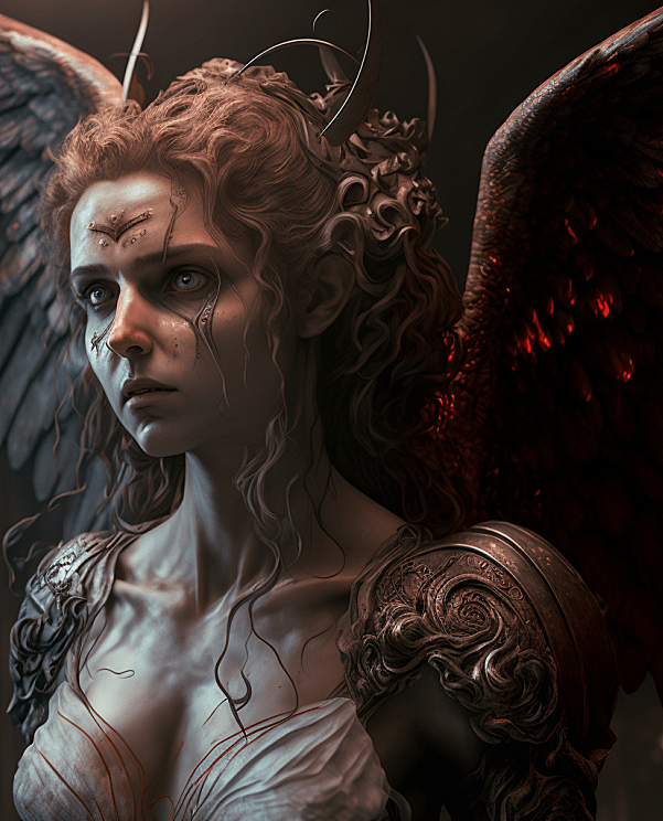 天使与恶魔 超细节人物肖像